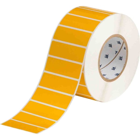 Brady Harsh Environment Multi-Purpose Polyester Labels for 3in Core Printers - 1in x 3in Yellow THT-18-423-3-YL